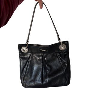 Coach Black Ashley Hippie Shoulder Bag with Crossbody Strap